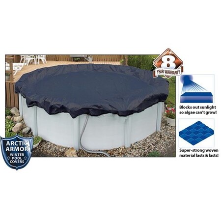 Arctic Armor Arctic Armor WC704-4 8 Year 18' Round Above Ground Swimming Pool Winter Covers WC704-4
